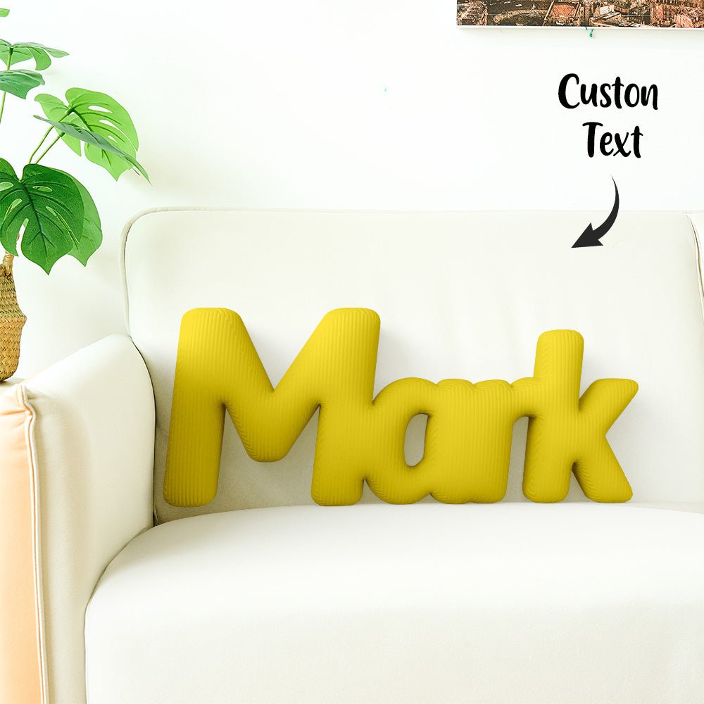 Custom Multi - Letter Pillow 2–5 Letters Shaped Pillow – Personalized Name Cushion Gift - DiyGiftly
