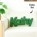 Custom Multi - Letter Pillow 2–5 Letters Shaped Pillow – Personalized Name Cushion Gift - DiyGiftly