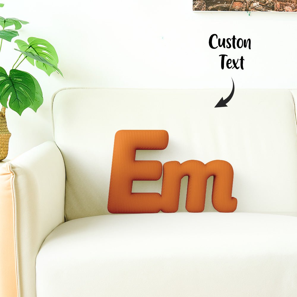 Custom Multi - Letter Pillow 2–5 Letters Shaped Pillow – Personalized Name Cushion Gift - DiyGiftly