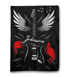 Custom Name Guitar Wings Blanket 756954 - DiyGiftly
