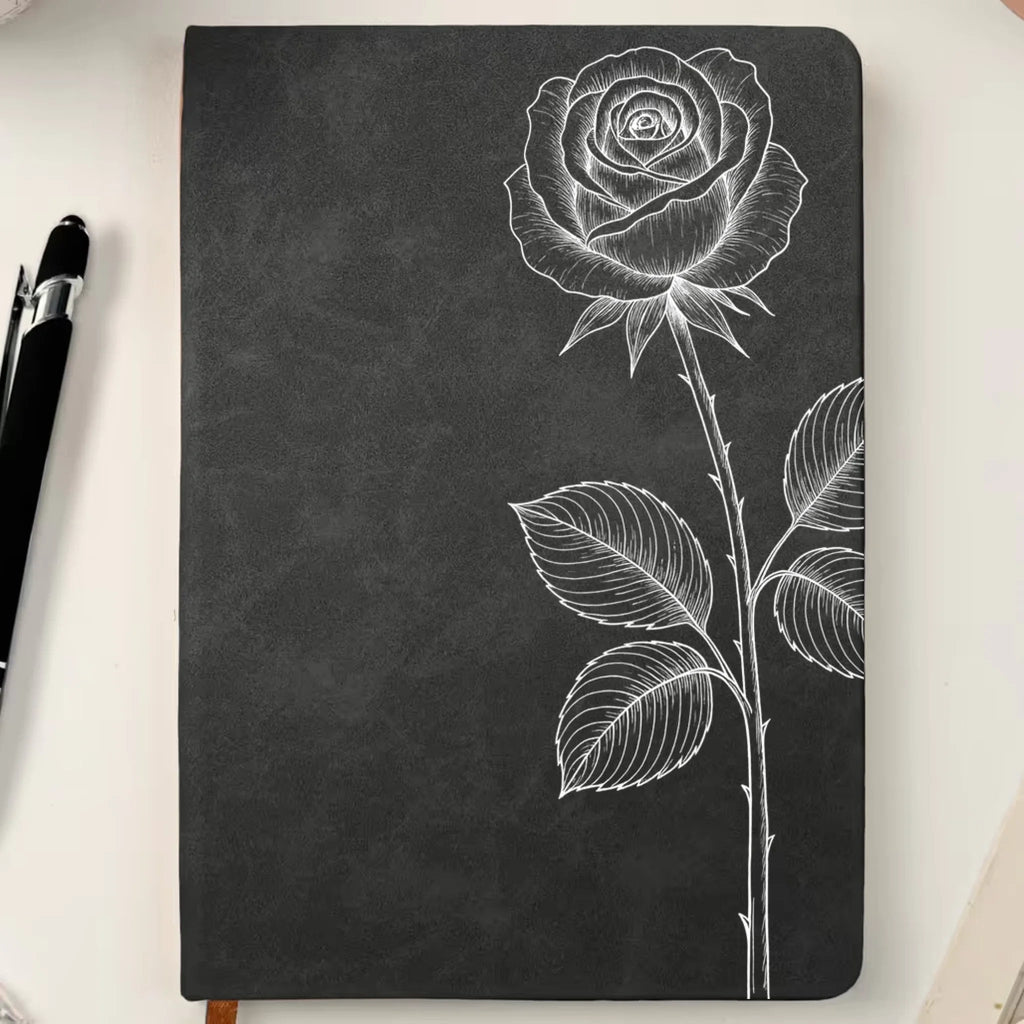 Custom Name Journal Birth Month Flower Gift – Personalized Leather Journal with Birth Flower Design – Custom Floral Diary Notebook – Best Birthday Gift for Her, Him, Mom, Friend, Christmas Gift 1071005 - 1071014 - DiyGiftly