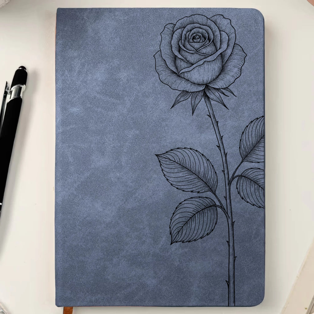 Custom Name Journal Birth Month Flower Gift – Personalized Leather Journal with Birth Flower Design – Custom Floral Diary Notebook – Best Birthday Gift for Her, Him, Mom, Friend, Christmas Gift 1071005 - 1071014 - DiyGiftly