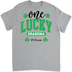 t shirt lucky four leaf clover personalized names lucky clover design