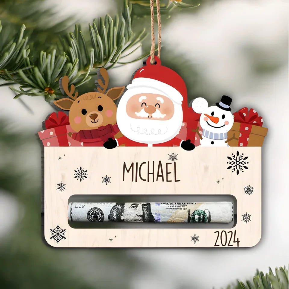 Custom Name Money Holder Christmas Personalized Gift 689296 - DiyGiftly