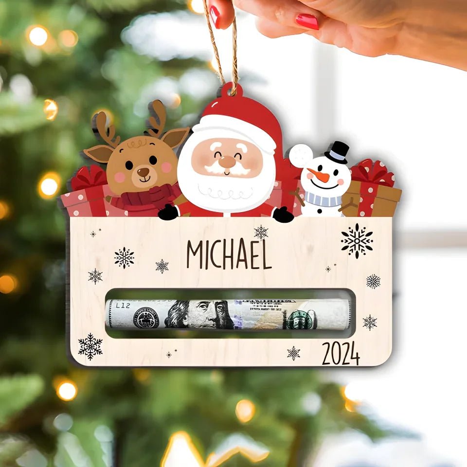 Custom Name Money Holder Christmas Personalized Gift 689296 - DiyGiftly
