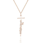 gifts for wife To My Beautiful Wife - Unique Memento - Name Necklace Cross Squiggly Lettering Birthday Gift For Her - gifts f