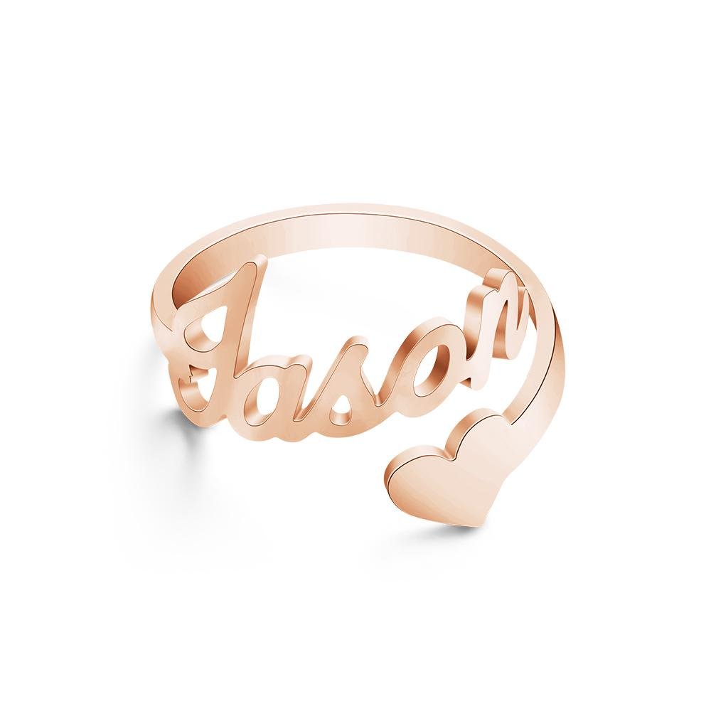gifts for wife Best Wife Ever - Personalized Keepsake - Name Ring Heart Ring Open Adjustable Ring Wedding Gift Anniversary Gi
