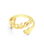 gifts for wife Best Wife Ever - Personalized Keepsake - Name Ring Heart Ring Open Adjustable Ring Wedding Gift Anniversary Gi