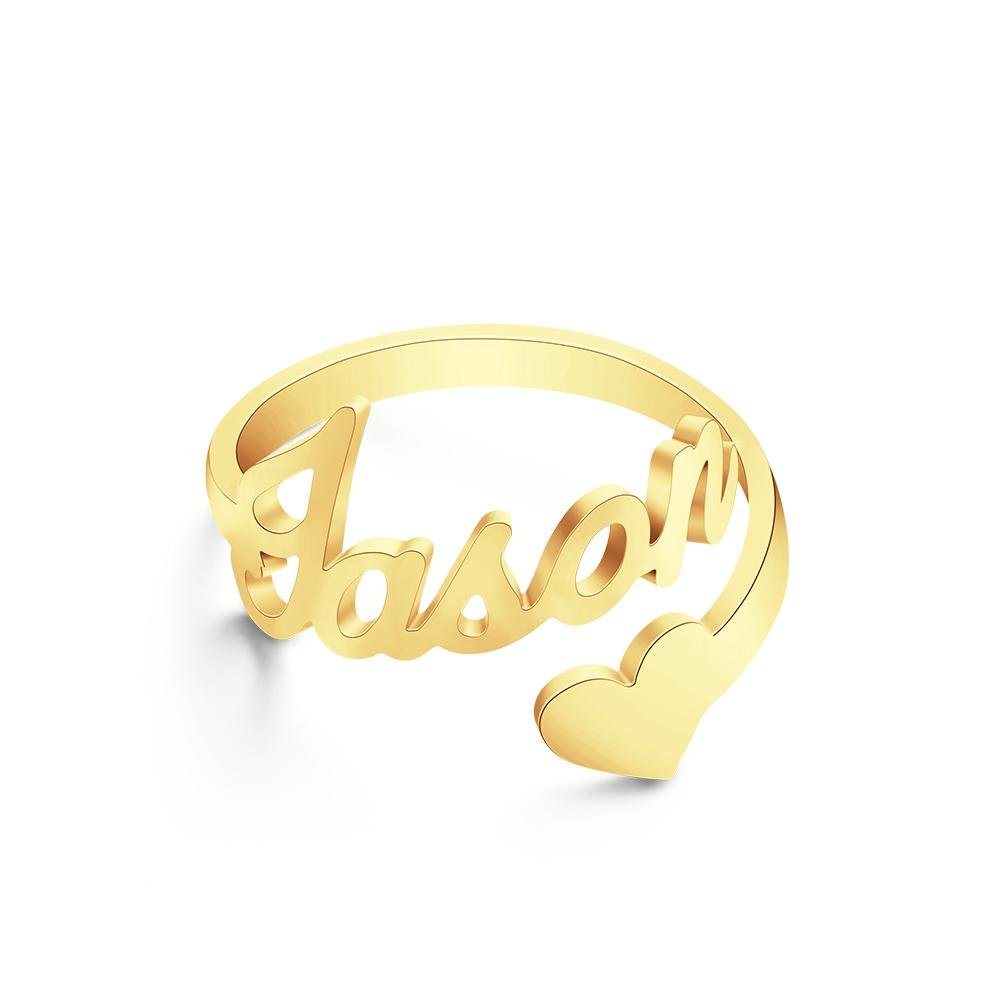 gifts for wife Best Wife Ever - Personalized Keepsake - Name Ring Heart Ring Open Adjustable Ring Wedding Gift Anniversary Gi