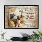 when we get to the end of our lives poster or canvas personalized names romantic couple artwork anniversary gift