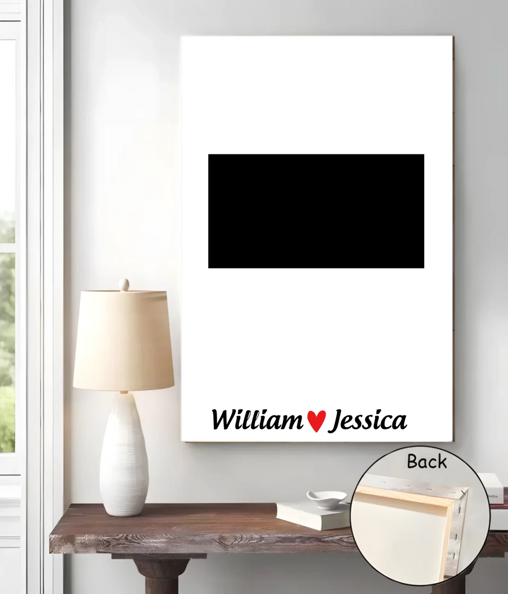 Custom name - Upload your personality photo - Poster & Canvas - Valentine's Day gift 761251 - DiyGiftly
