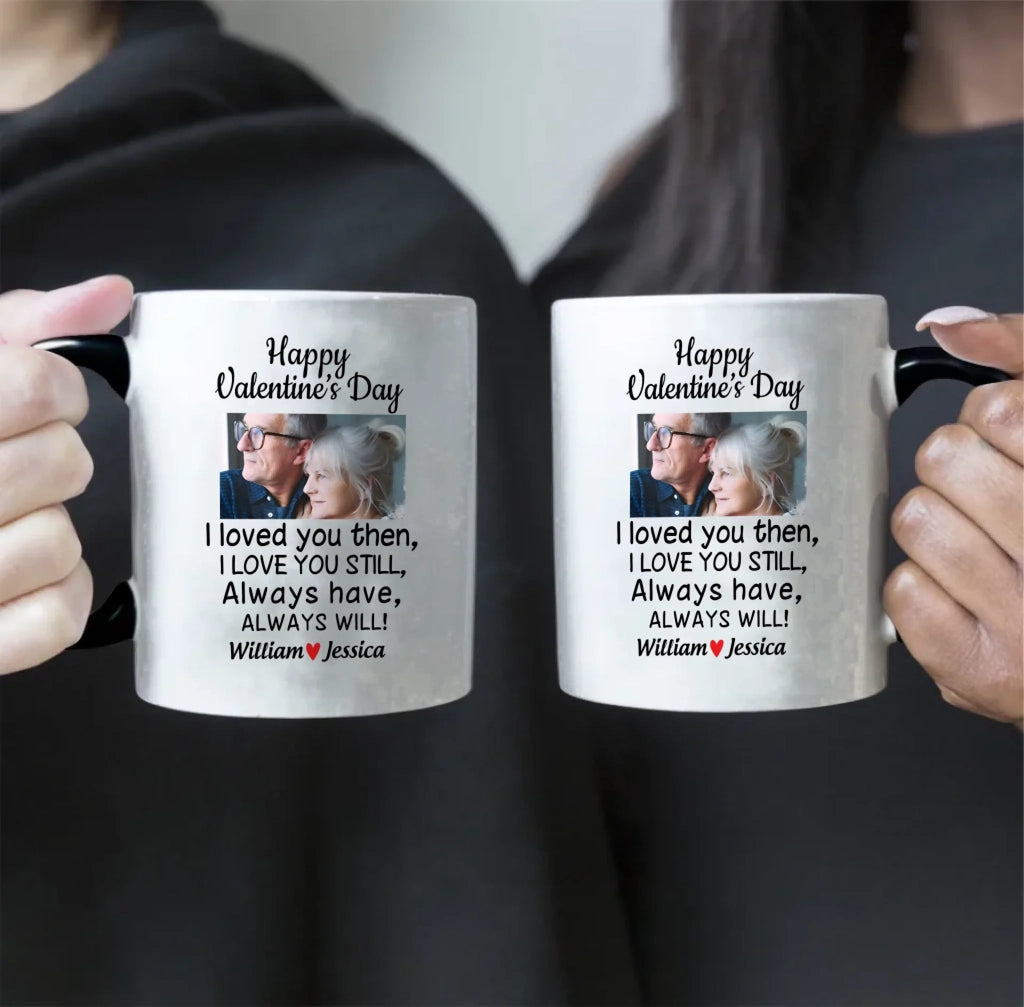 Custom name - Upload your personality photo - White mug - Valentine's Day gift 761177 - DiyGiftly