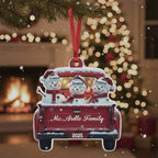 Custom Name & Year Snowman Acrylic Christmas Ornament – Personalized Holiday Tree Decor - DiyGiftly