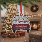 Custom Name & Year Snowman Acrylic Christmas Ornament – Personalized Holiday Tree Decor - DiyGiftly