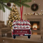 Custom Name & Year Snowman Acrylic Christmas Ornament – Personalized Holiday Tree Decor - DiyGiftly