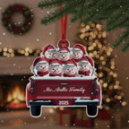 Custom Name & Year Snowman Acrylic Christmas Ornament – Personalized Holiday Tree Decor - DiyGiftly