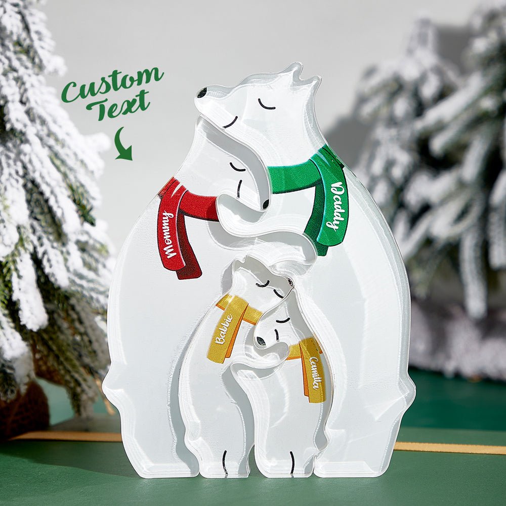 family love custom names acrylic puzzle decor as a new home gift