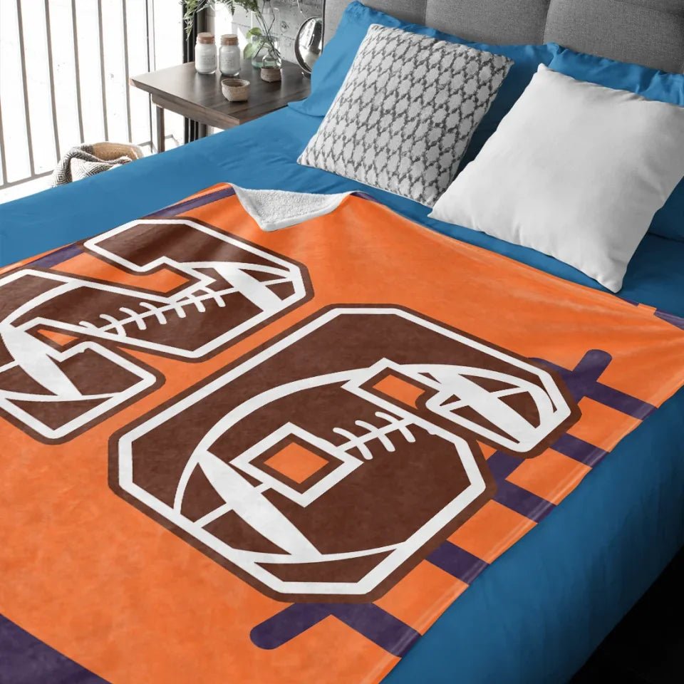 Custom Numbers & Names - Rugby Sports Blanket - Birthday Gifts 749712 - DiyGiftly