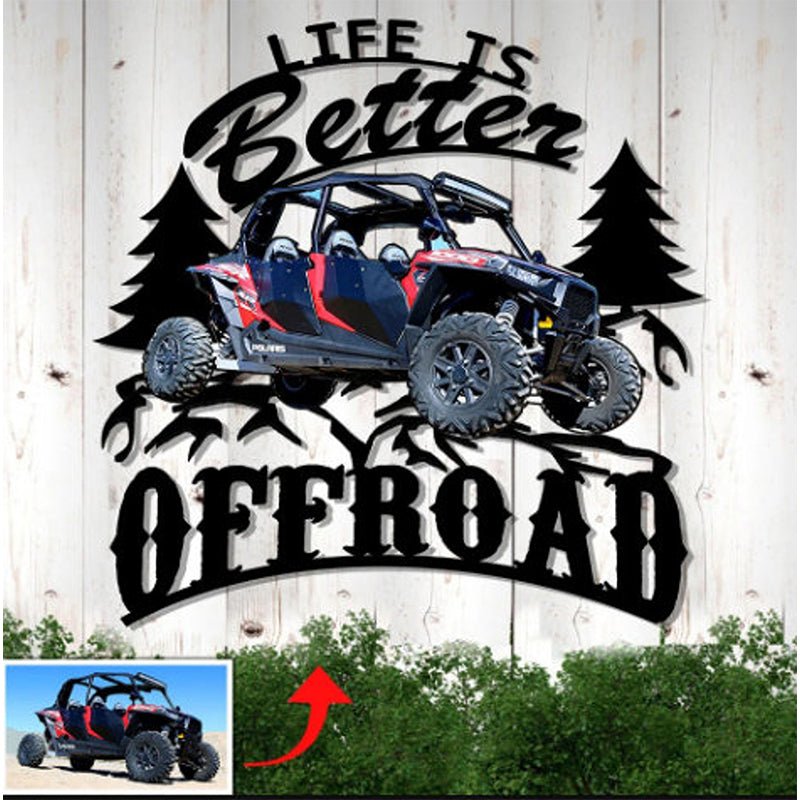 Custom Off - Road Mud Racing Photo Metal Sign – Personalized 4x4 or ATV Wall Decor, Unique Gift for Off - Road Enthusiasts, Garage or Man Cave Decoration 18289408 - DiyGiftly
