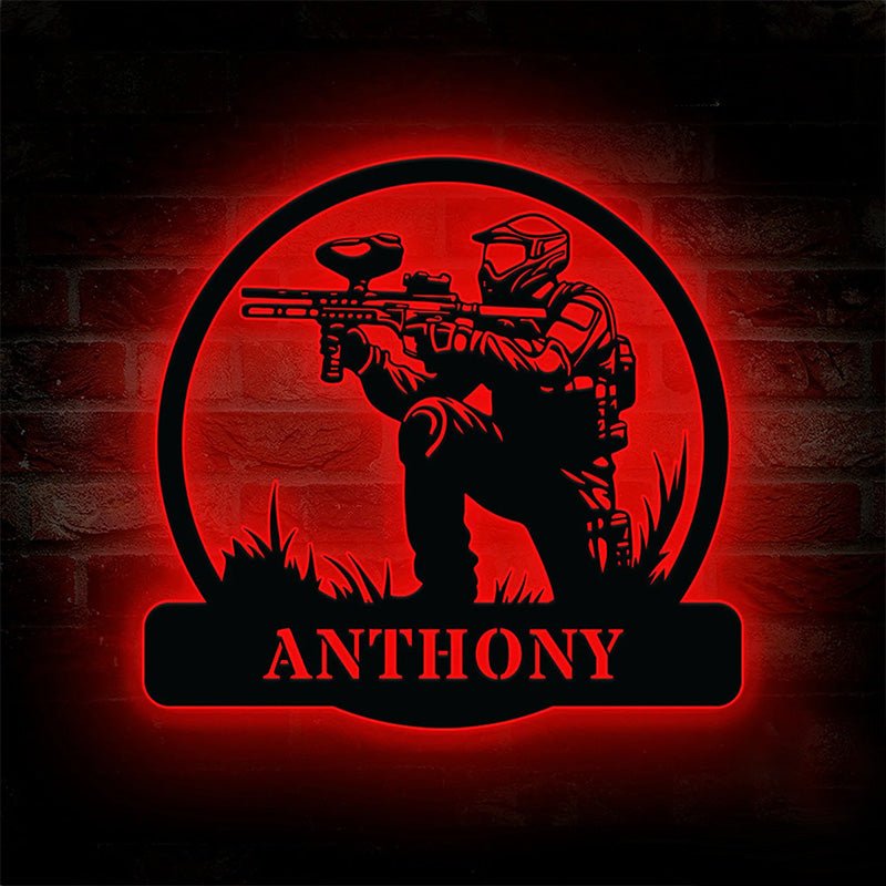 Custom Paintball Enthusiast Metal Sign LED Light Personalized Gaming Room Decoration Gift for Player 37693440 - DiyGiftly