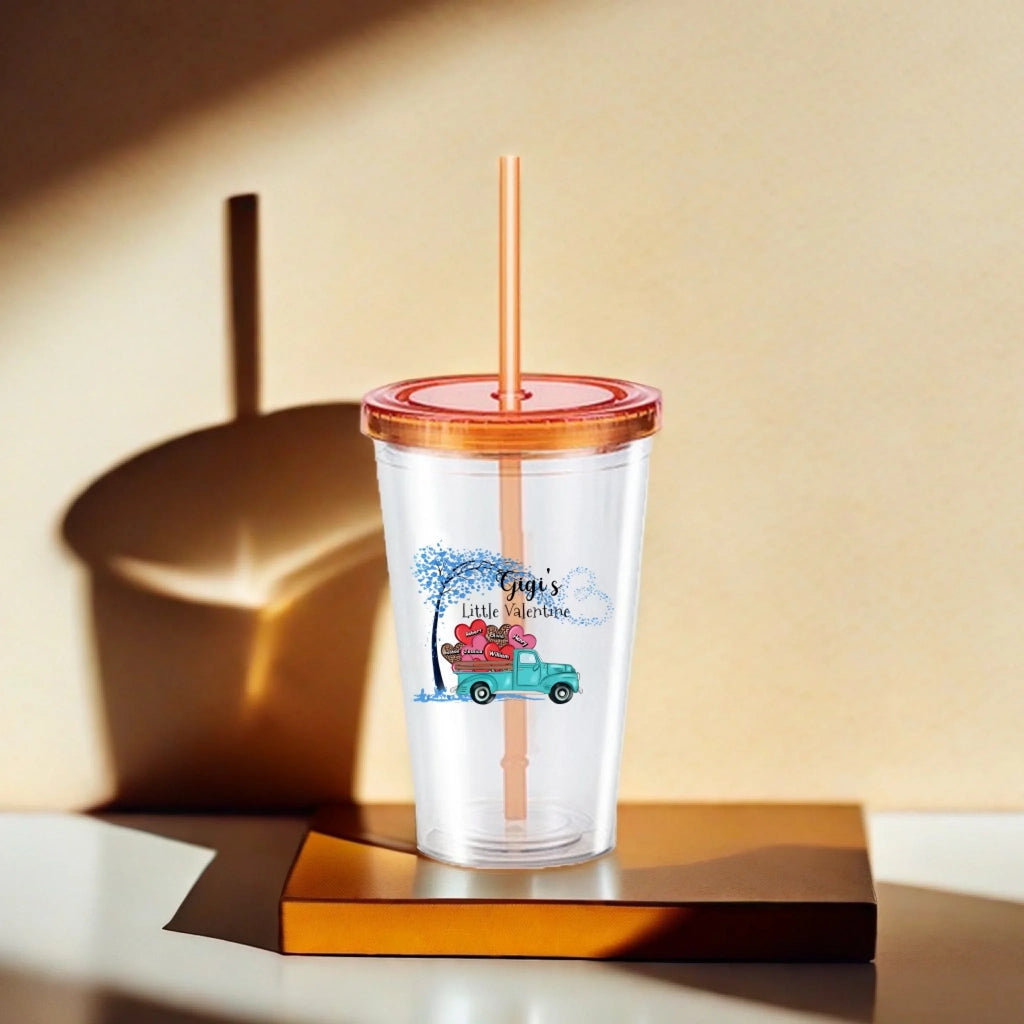 Custom Pattern Acrylic Insulated Tumbler with Name – Personalized Gift for Mom, Mother, or Grandma – Unique Reusable Cup for Birthday, Mother’s Day, or Christmas - DiyGiftly