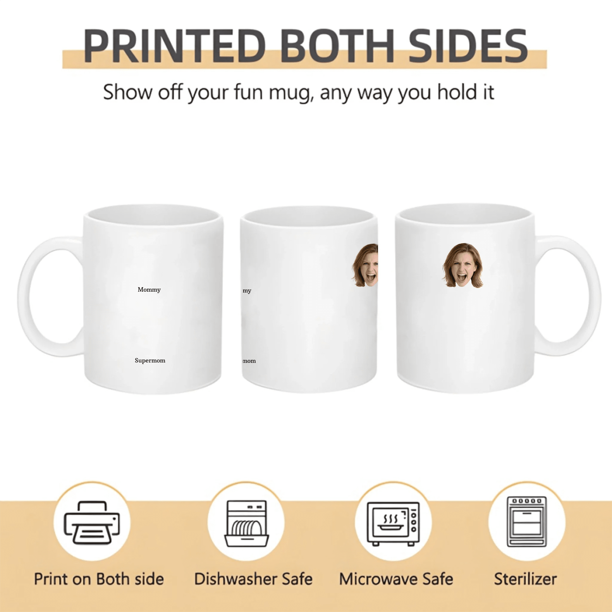 Custom Personalized Photo Mug - Be A Kind Kid - Thoughtful Gift for Mom 1121058 - DiyGiftly