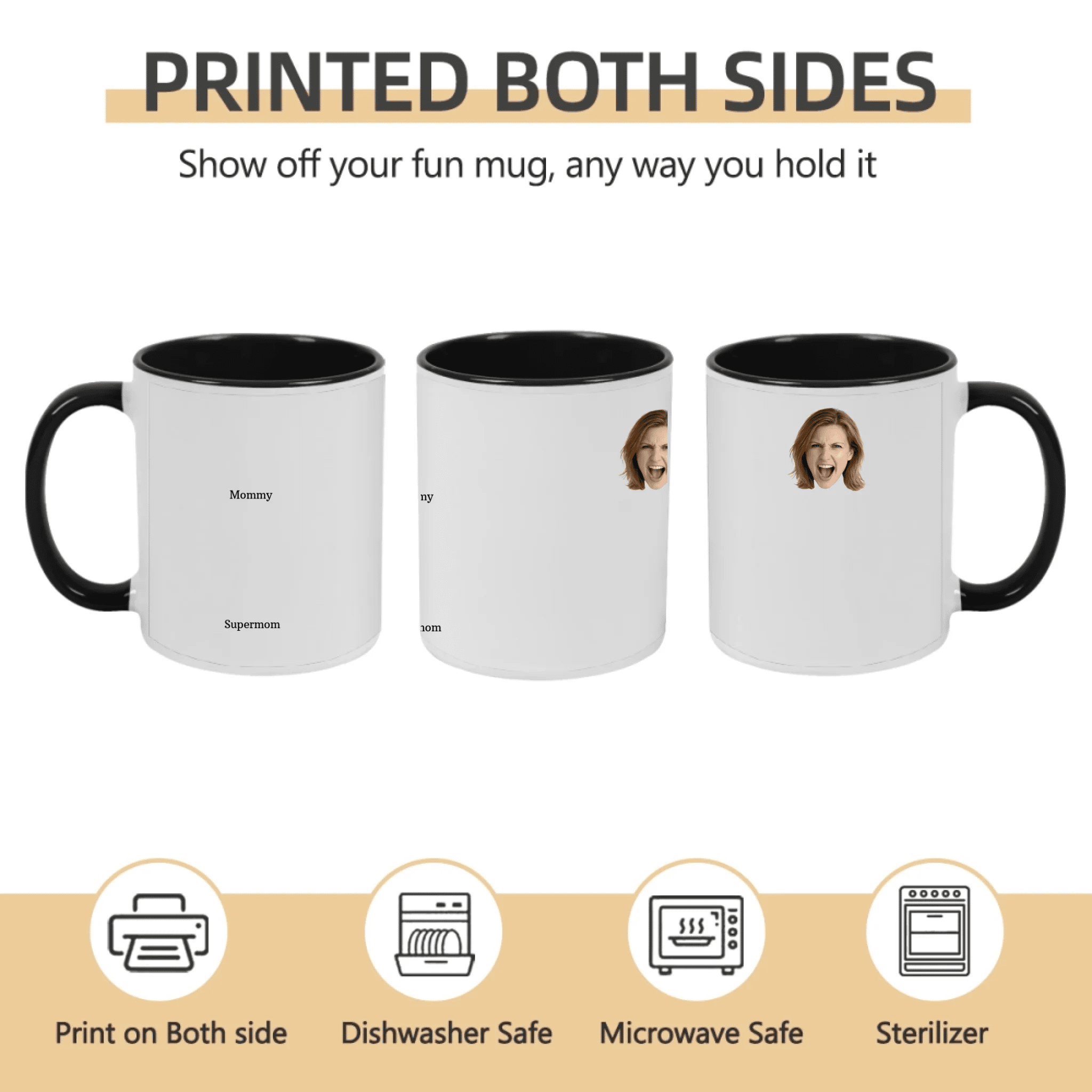 Custom Personalized Photo Mug - Be A Kind Kid - Thoughtful Gift for Mom 1121058 - DiyGiftly