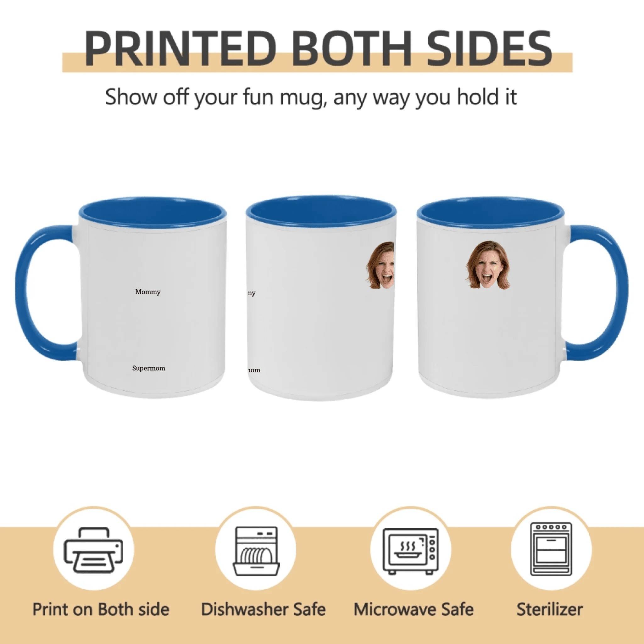 Custom Personalized Photo Mug - Be A Kind Kid - Thoughtful Gift for Mom 1121058 - DiyGiftly