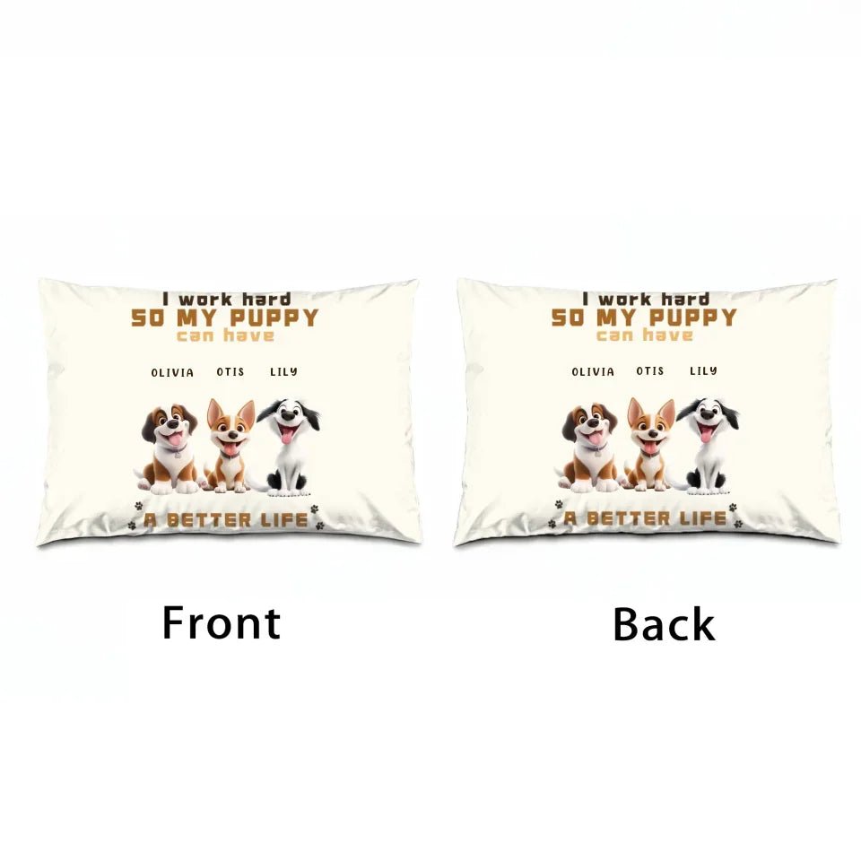 Custom Pet Dogs - Name Custom Throw Pillows - Birthday Gifts For Friends Dog Lovers 758955 - DiyGiftly