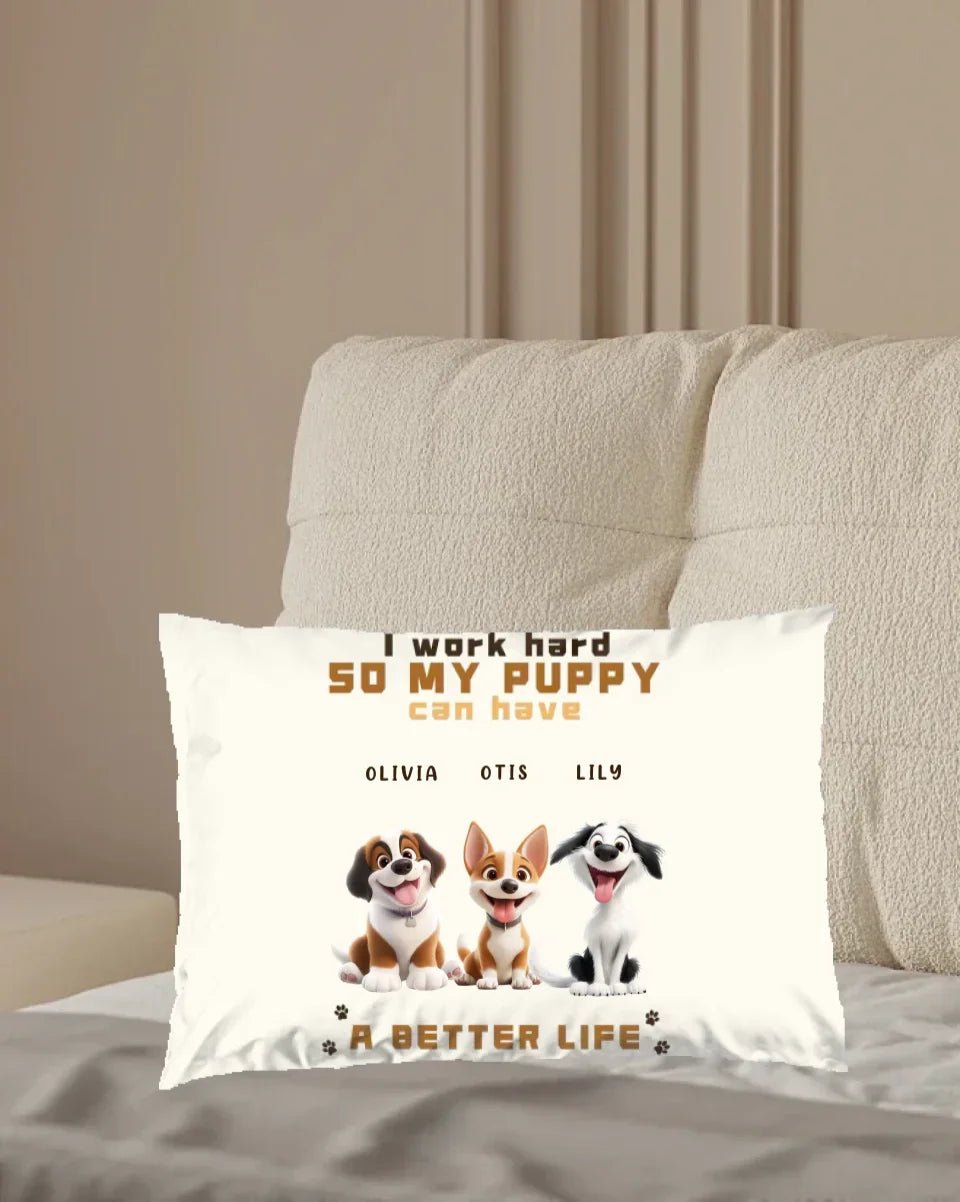 Custom Pet Dogs - Name Custom Throw Pillows - Birthday Gifts For Friends Dog Lovers 758955 - DiyGiftly