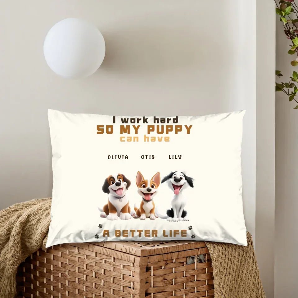 Custom Pet Dogs - Name Custom Throw Pillows - Birthday Gifts For Friends Dog Lovers 758955 - DiyGiftly