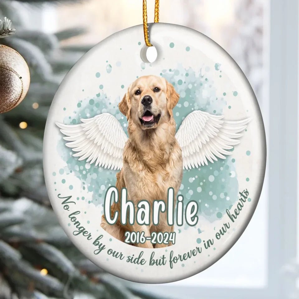 Custom Pet Face Memorial - Personalized Ceramic Photo Ornament 683477 - DiyGiftly