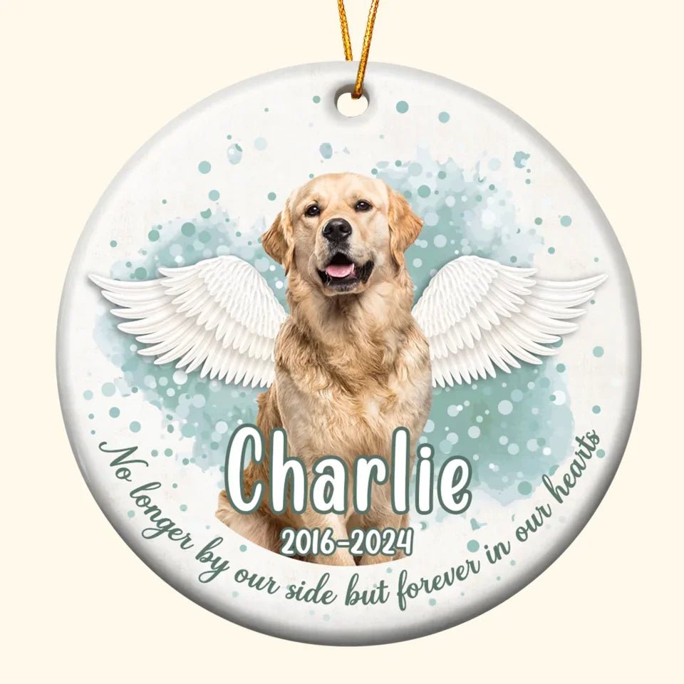 Custom Pet Face Memorial - Personalized Ceramic Photo Ornament 683477 - DiyGiftly