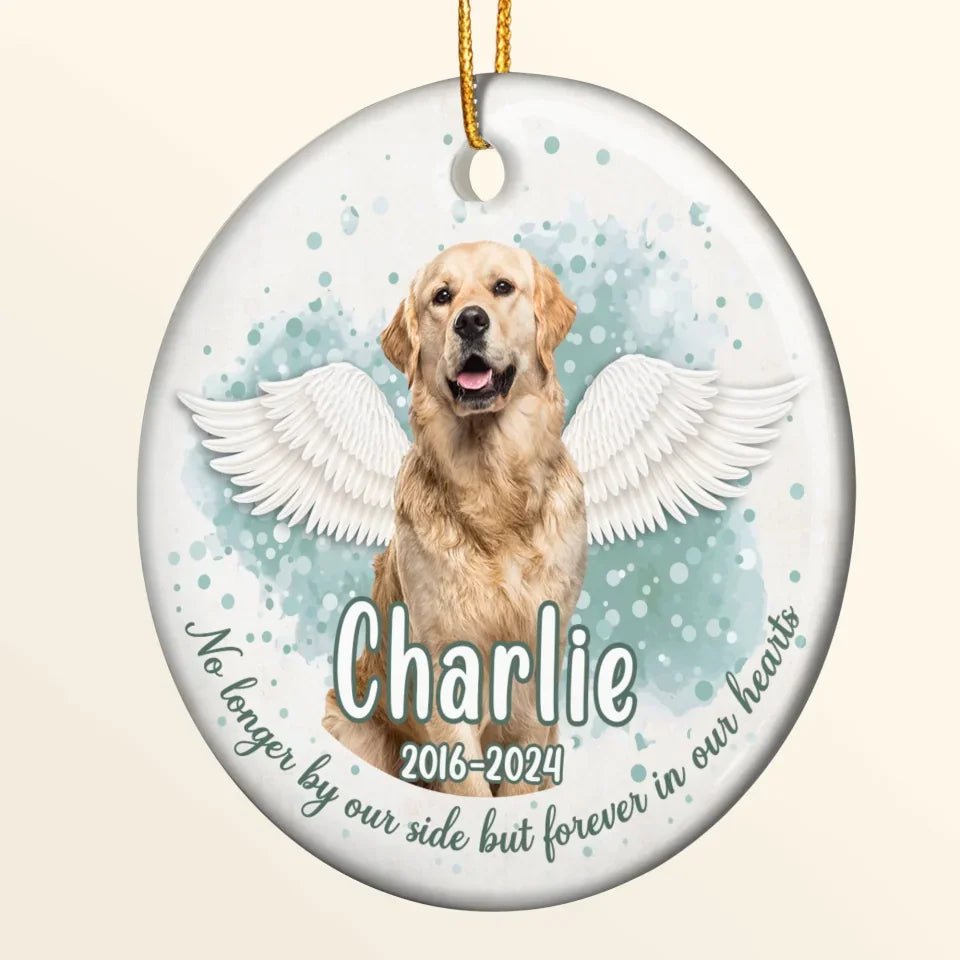 Custom Pet Face Memorial - Personalized Ceramic Photo Ornament 683477 - DiyGiftly