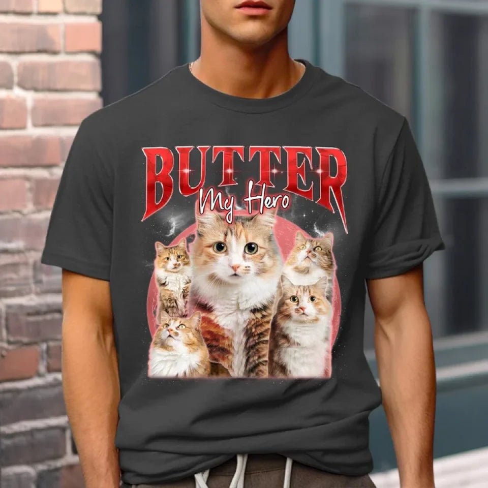 Custom Pet Face Vintage Version 5 - Personalized Custom Unisex T-shirt 664373 - DiyGiftly