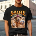 Custom Pet Face Vintage Version 5 - Personalized Custom Unisex T-shirt 664373 - DiyGiftly