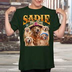 Custom Pet Face Vintage Version 5 - Personalized Custom Unisex T-shirt 664373 - DiyGiftly