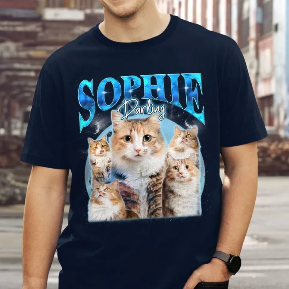 Custom Pet Face Vintage Version 5 - Personalized Custom Unisex T-shirt 664373 - DiyGiftly