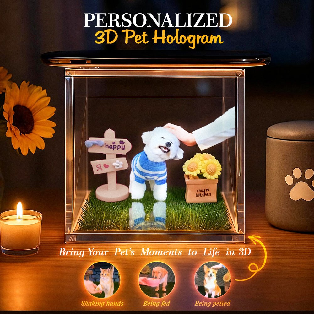 personalized name loss of dog gift ornament hanging keepsake main view
