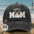 Custom Pet Photo Baseball Cap – Personalized Dog Cat Face Embroidered Style Washed Denim Hat for Pet Moms & Dads 26451712 - DiyGiftly