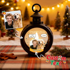 Custom Pet Photo Christmas Tree Ornament – Personalized Text Christmas Gift for Pet Lovers - DiyGiftly