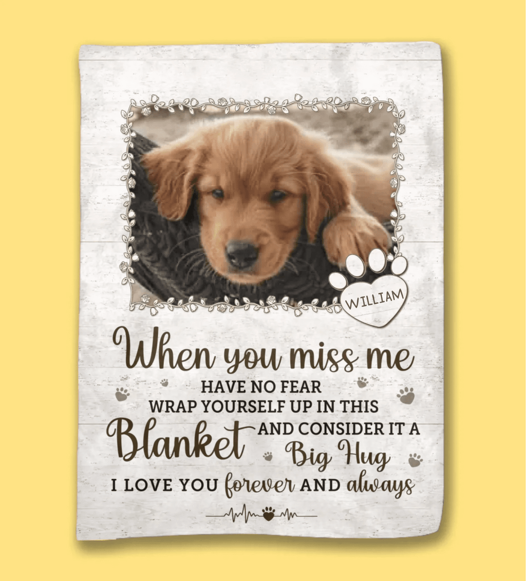 personalized cat photo fleece blanket loss of cat gift soft cozy comfort