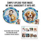 personalized cat photo window hanging suncatcher loss of cat gift memorial decor