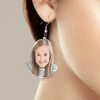 Custom Photo Acrylic Earrings Personalized Face Earrings Birthday Gift For Her - DiyGiftly