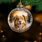 Custom Photo Acrylic Ornament - Personalized Pet Christmas Memorial Sympathy Gifts For Dogs, Cats - Every Star Carries Your Light 1045822 - DiyGiftly