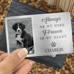 Custom Photo Aluminum Wallet Card – Personalized Pet Memorial Gifts for Dogs & Cats – Loss of Pet Sympathy Keepsake – Engraved Wallet Insert Tribute – “They Lived, They Loved, They Purred” 1054396 - DiyGiftly