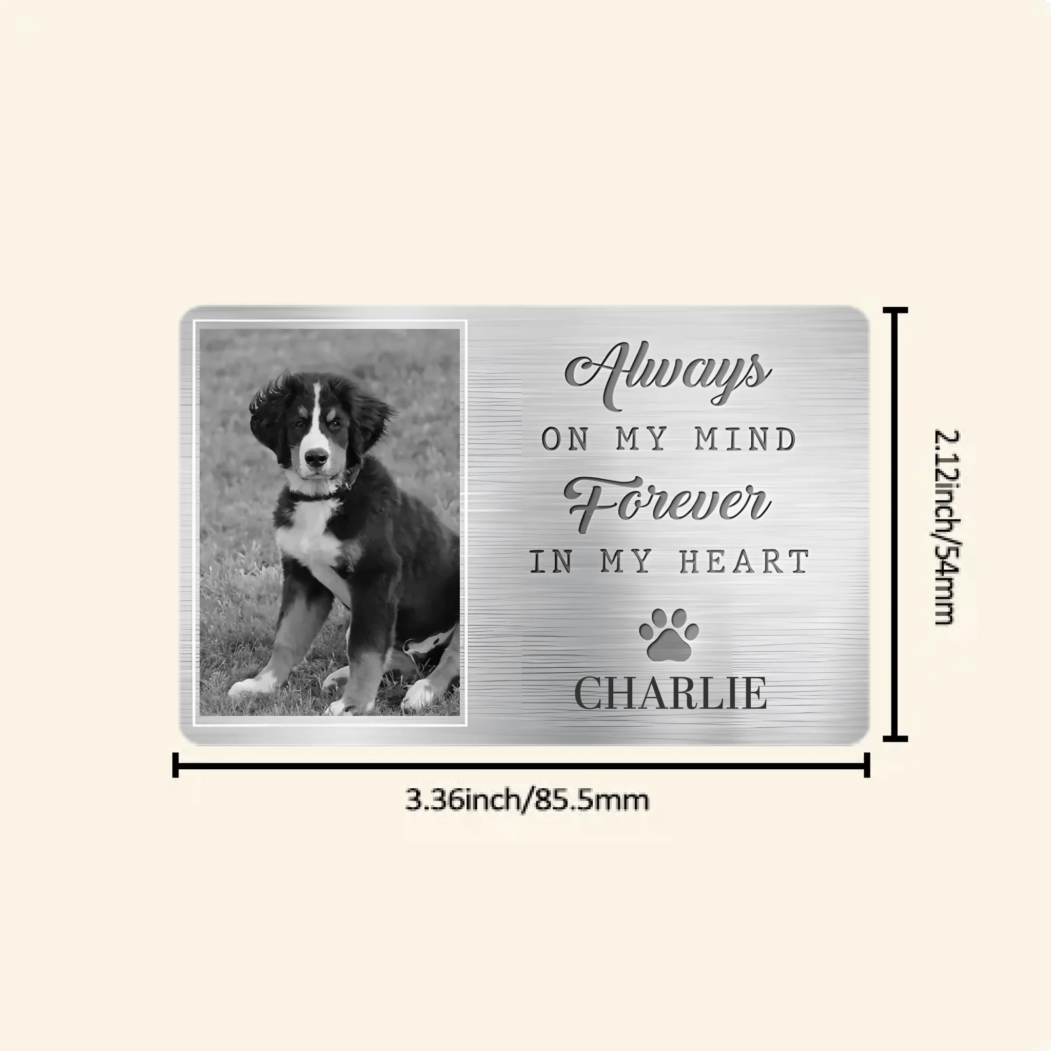 Custom Photo Aluminum Wallet Card – Personalized Pet Memorial Gifts for Dogs & Cats – Loss of Pet Sympathy Keepsake – Engraved Wallet Insert Tribute – “They Lived, They Loved, They Purred” 1054396 - DiyGiftly