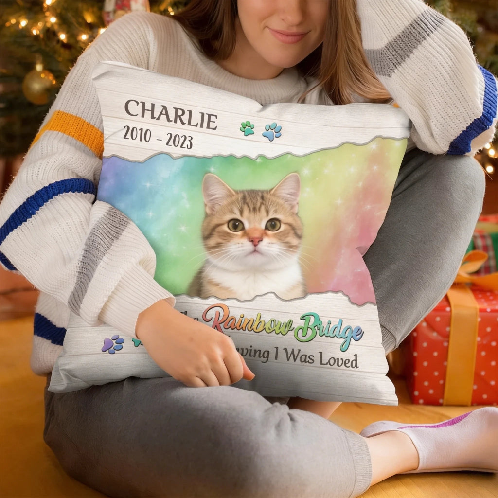 personalized cat photo pillow loss of cat gift soft plush comfort