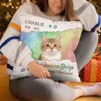 personalized cat photo pillow loss of cat gift soft plush comfort