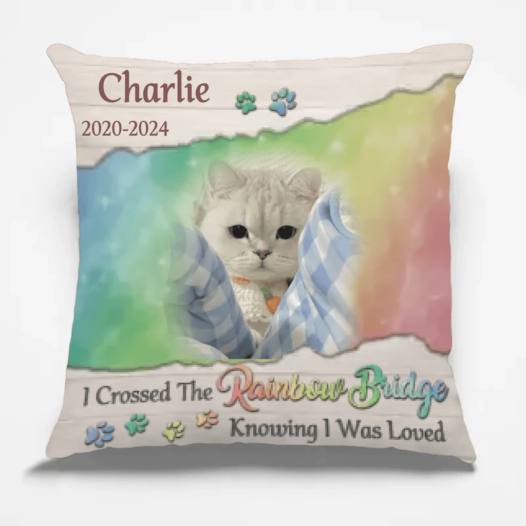 personalized cat photo pillow soft plush comfort loss of cat gift display keepsake